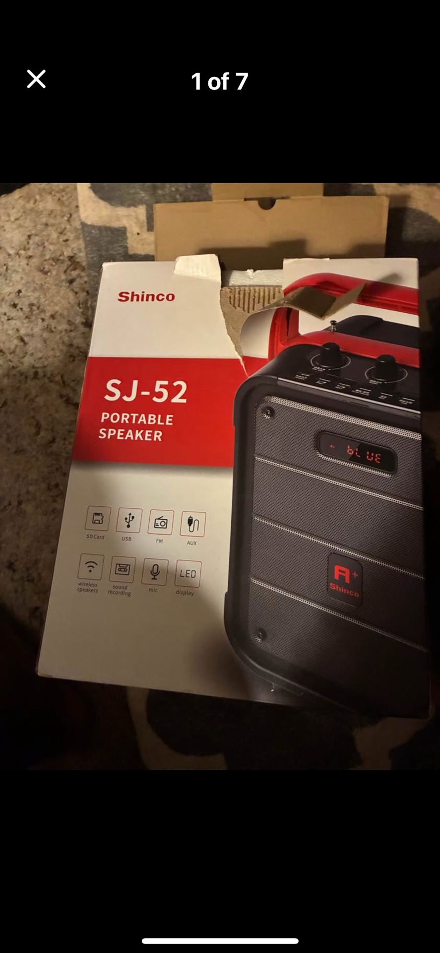 New SJ-52 Portable Speaker, With Micro