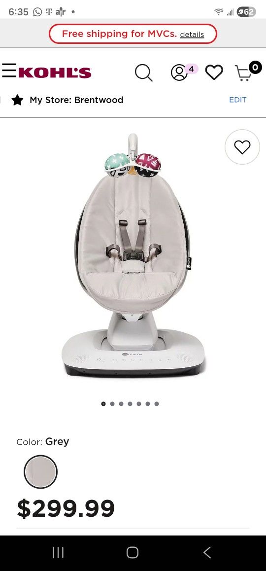 4mom MamaRoo  Baby Swing 