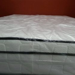 Queen Size New Thick Pillow Top Bed Can Deliver 