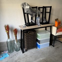 Table Bar Chair Glass Decoration And Jewelry Mirror