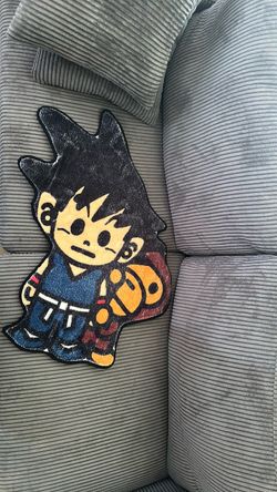 Baby goku and Milo rug