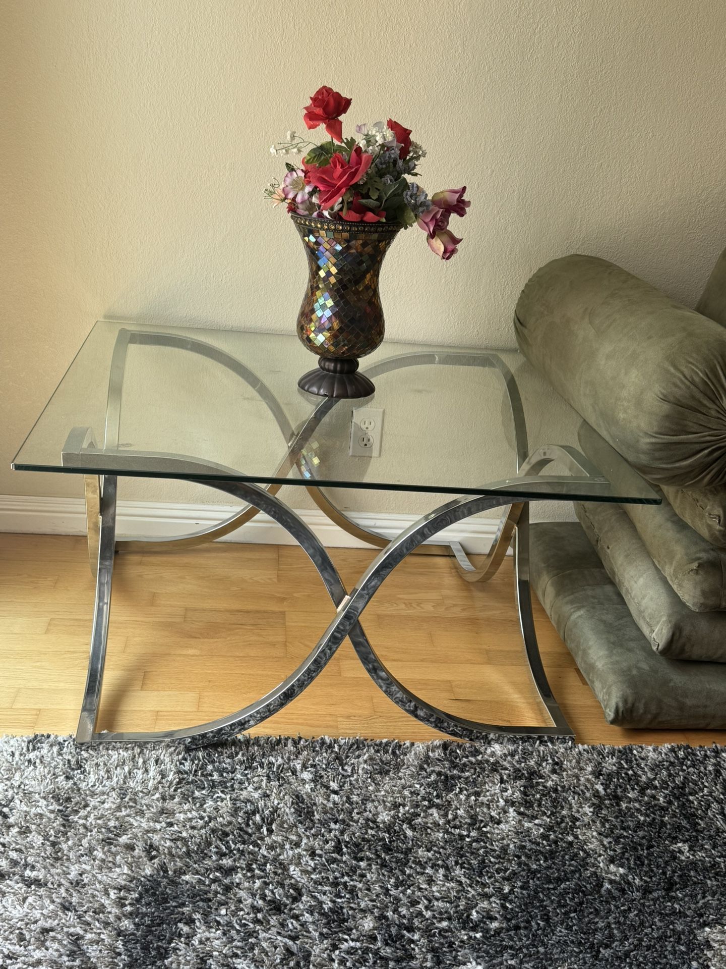 Beautiful glass coffee table