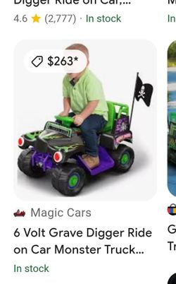 6v Grave Digger Ride on monster truck