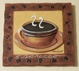 Set Of Four Decorative Resin Art Plaques By Artist Tara Gamel