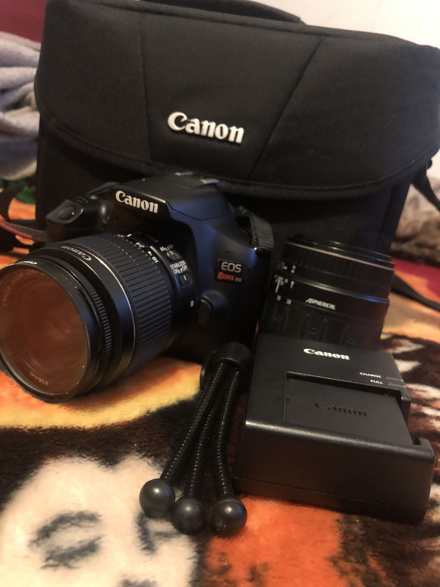 Canon T6 with lenses and accessories!