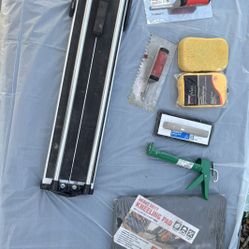 Rubi Tile Cutter, Smaller Tile Cutter And Other Tiling Items