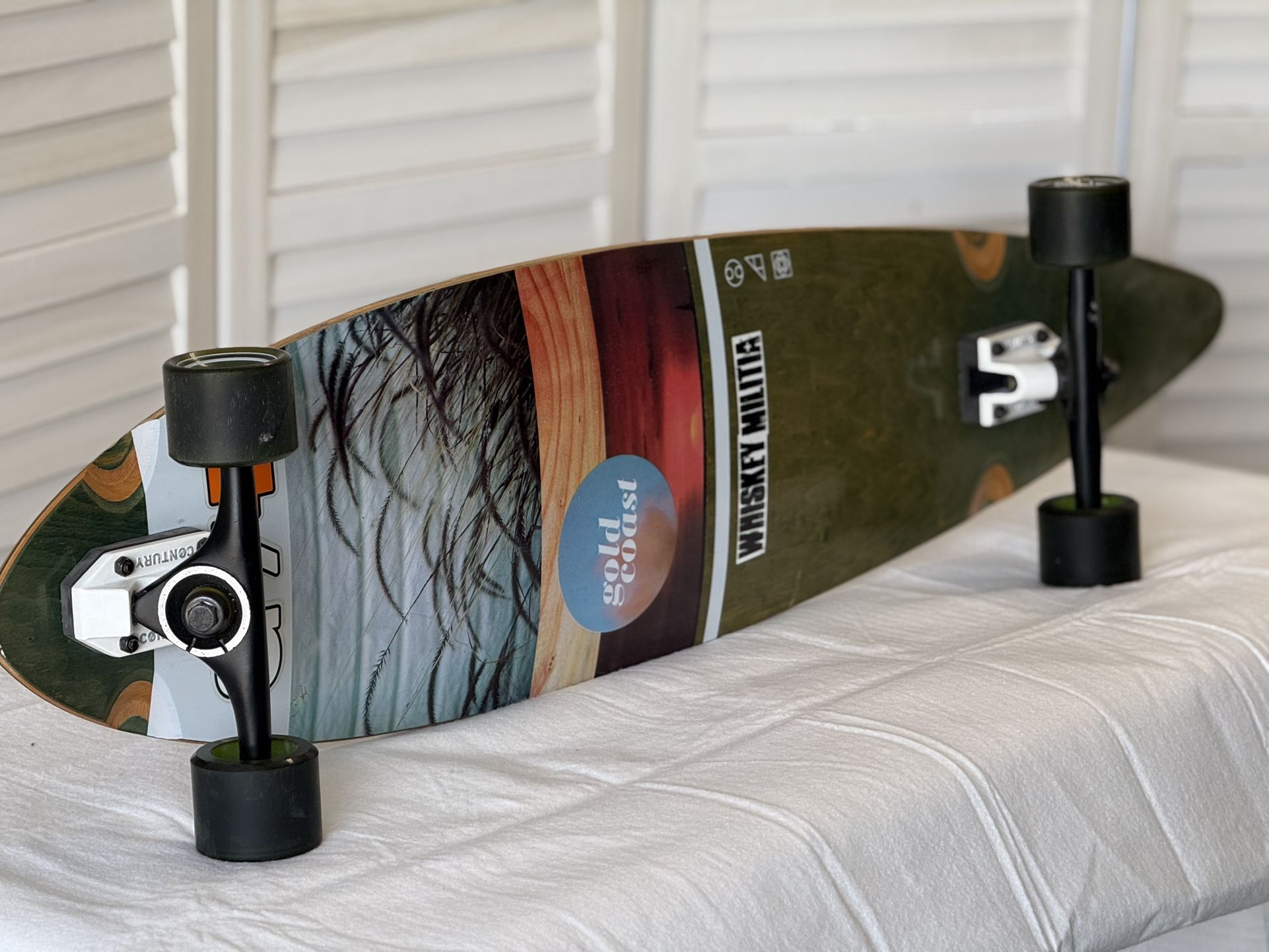 Gold Coast 44” Longboard Whiskey Militia Design