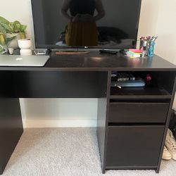 Wood Desk With Chair
