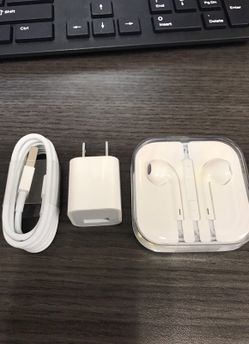iPhone headset and charger