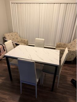 White Table Dining Room Set