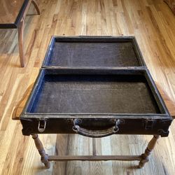 Antique Briefcase With Brass