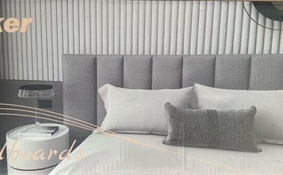 New in box - Gray Headboard - 8 Pieces