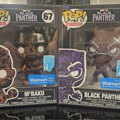 MARVEL BLACK PANTHER ART SERIES FUNKO EXCLUSIVE BUNDLE DEAL 
