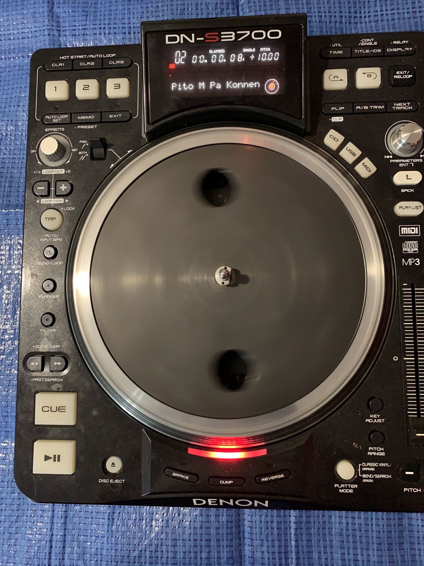 Denon DN-3700 CD DJ Player for Parts or Repair