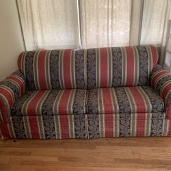 Striped Sleeper Sofa 