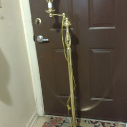 Vintage Brass (Gold) Floor Lamp 4 Feet Tall 