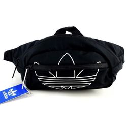 NEW Adidas Original Core Crossbody Black and White Fanny Waist Pack Key Bag Belt