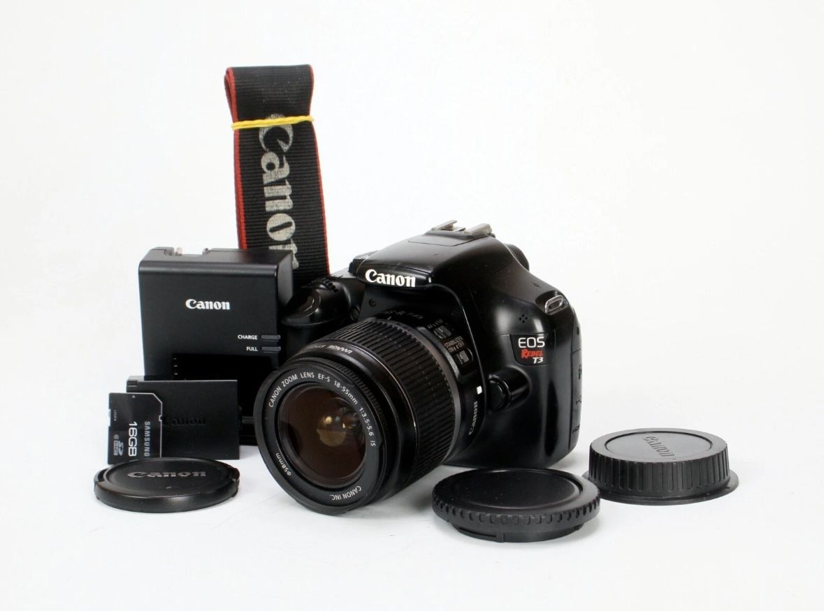 Canon EOS Rebel T3 12.2MP DSLR Camera, EF-S 18-55mm F/3.5-5.6 IS Lens