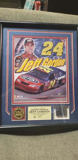 Jeff gordon 24k gold and race used tire