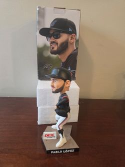 Miami Marlins “Pablo Lopez #49 Heritage” Bobblehead -Never Opened,Comes With Box