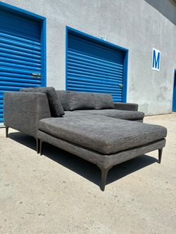 West Elm Andes Couch with Ottoman 🛻Delivery Available🛻