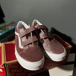 Pink Glitter Vans 