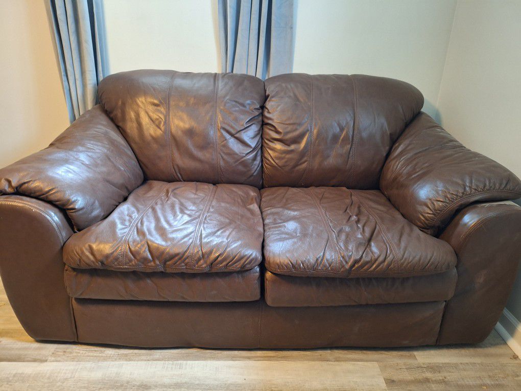 Free leather Loveseat couch 