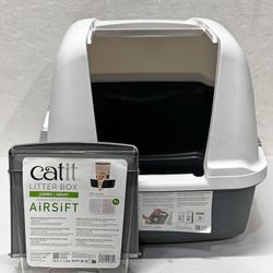 Bundle of Catit Jumbo Hooded Cat Litter Pan