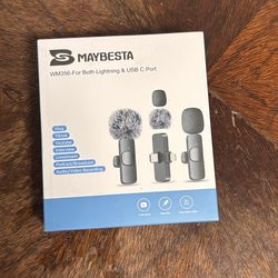 A Wireless Mini Microphone for iPhone, Android Phone - Lavalier Lapel Mic for Audio Video Rec