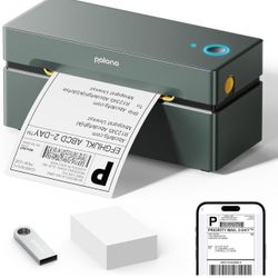 Bluetooth Thermal Shipping Label Printer, Wireless 4x6 Shipping Label Printer for Small Business, Support iOS, Android, Windows and Mac, Compatible wi