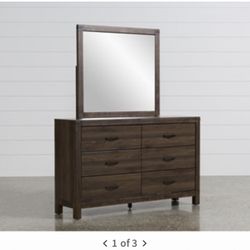 Living Spaces Dresser With Mirror 
