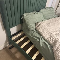 Queen mattress and bed frame