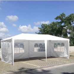 10 ft. x 20 ft. Wedding Party Canopy Tent Outdoor Gazebo with 6 Sidewalls