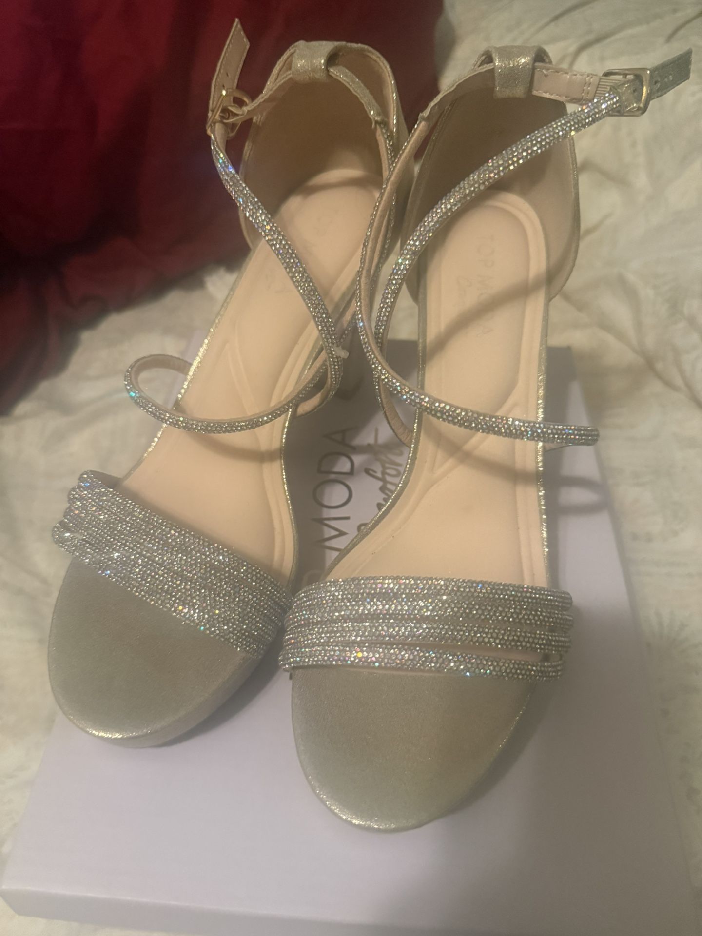 Gold Heels Size 9