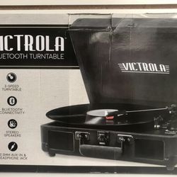 Victrola Vintage 3-Speed Stereo Bluetooth Turntable Black Velvet Limited Edition
