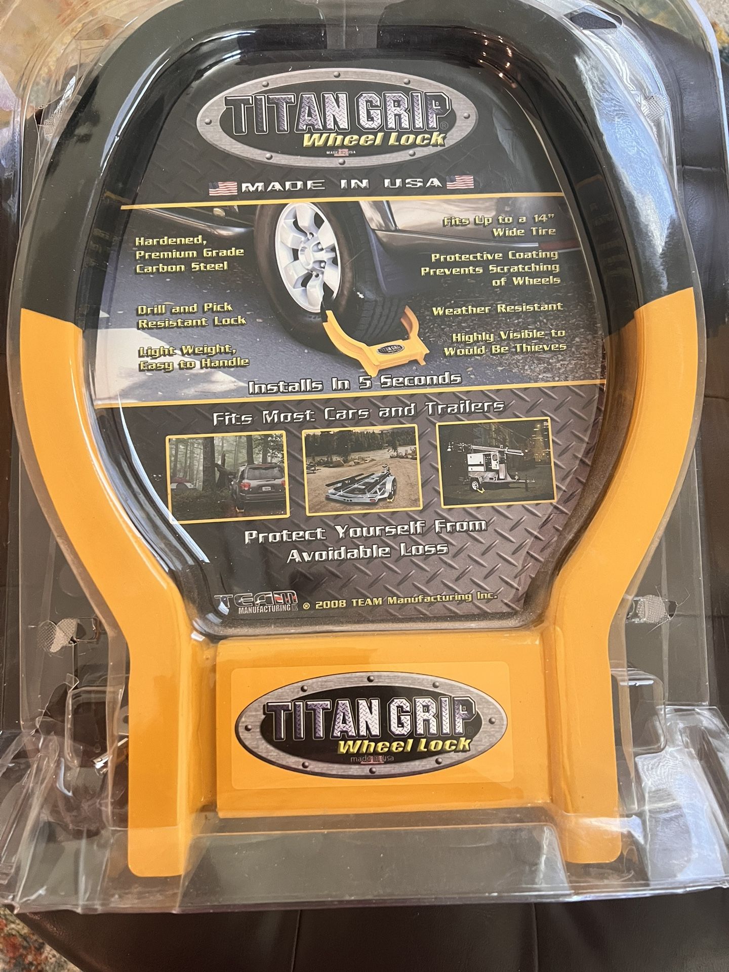 Titan Grip Wheel Lock New