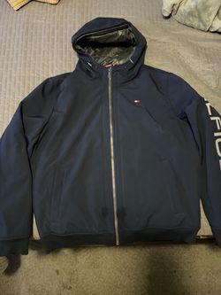 Tommy Hilfiger Navy Hooded Zip Jacket
