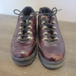 Vtg Chocolate Brown Leather Oxford Shoes 90s Lugz Men’s 9.5  MRDRL645 Y2K