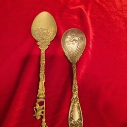 2 Antique Spoons