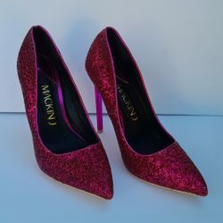 MACKIN J-PINK GLITTER HEEL-Size 9/10