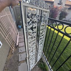Elegant Vintage Wrought Iron Gate