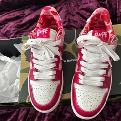 A Bathing Ape Sk8 Sta #2 ABC Camo - Red