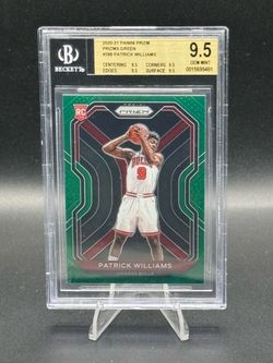 2020-21 Panini Prizm Green Prizm #288 Patrick Williams RC BGS GEM MT 9.5