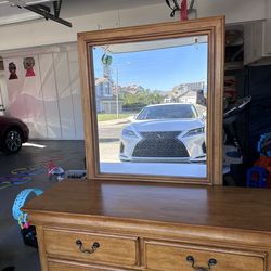 Bedroom Dresser with Mirror