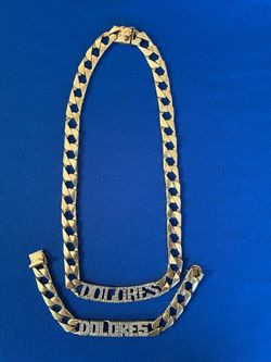 14K Necklace and Bracelet Set