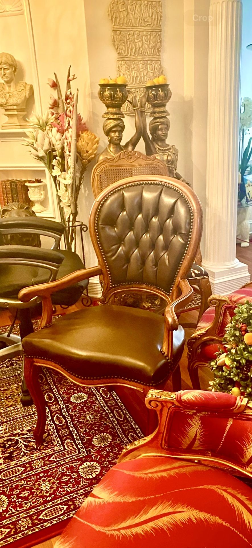 Antique Historic Chair For Office Or Decor