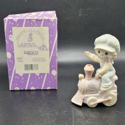 Precious Moments All Aboard For Birthday Club Fun Train B0007 1992 Membership