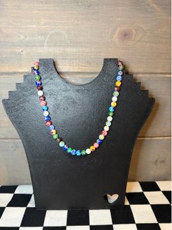 Plunder Multicolor Glass Bead Necklace
