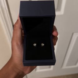 Moissanite Earrings 0.5ct