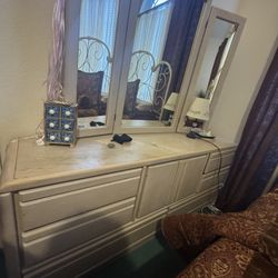 Dresser And Mirror